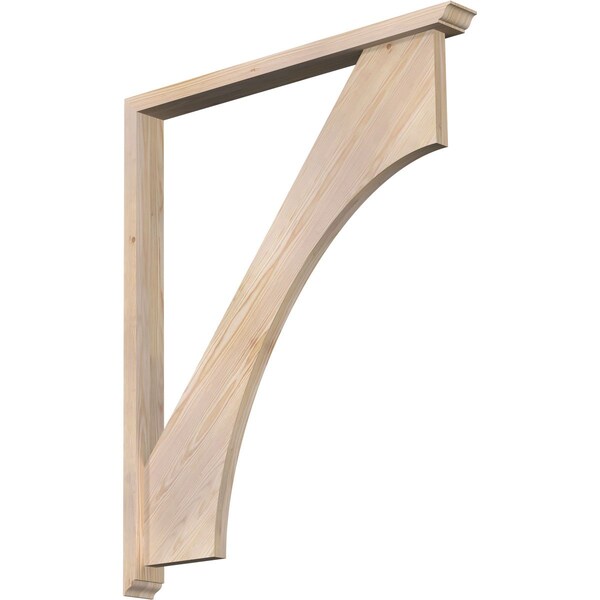 Ekena Millwork Westlake Traditional Smooth Bracket w/ Offset Brace, Douglas Fir, 3 1/2"W x 36"D x 44"H BKT0402X36X44WTL01SDF - main